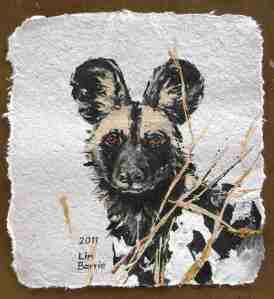 the label I created for the Giant bottle of Painted Wolf Wine