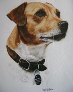 Barney-painting by Lorraine