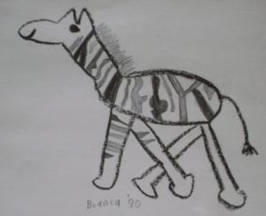 Bianca's art at 10 years old