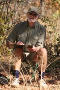Dad sketching in the bush