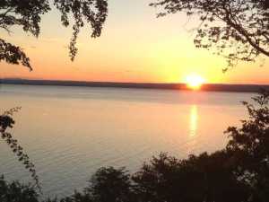 sunset from Lorraine's and Wayne's house in Binga