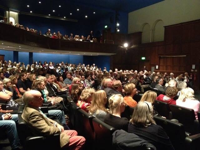 Over 500 in the audience..