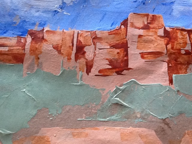 thick colour and texture...