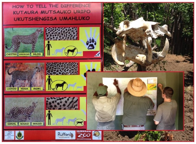 Gonarezhou Parks entrance reception..Clive and the Chilo team..