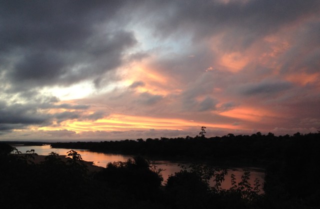 sunrise with hyenas calling...