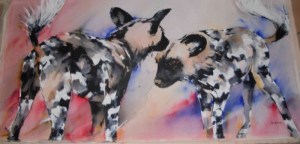 PWW wine label by Lin Barrie