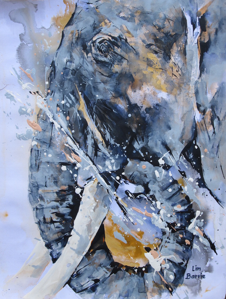elephant musings and water, acrylic on loose canvas, A2 lo res.jpg