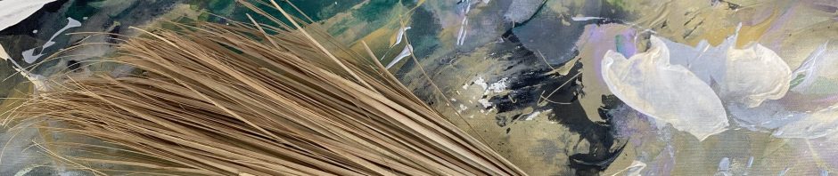 my bush broom sweeps gently over my rose painting